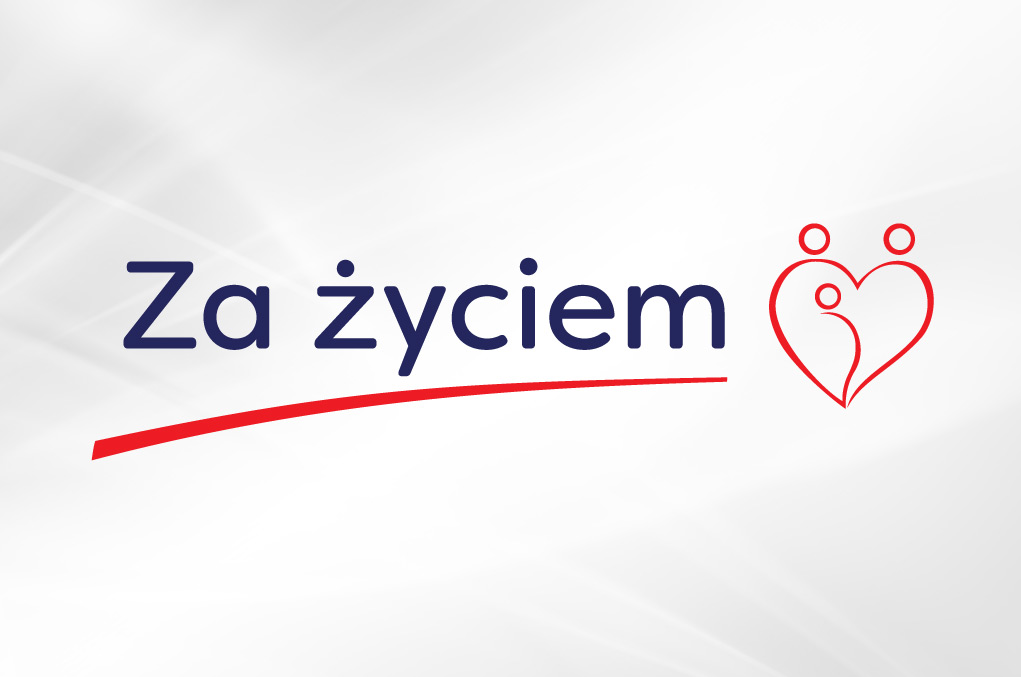 Logo rządowego programu Za życiem wraz z napisem