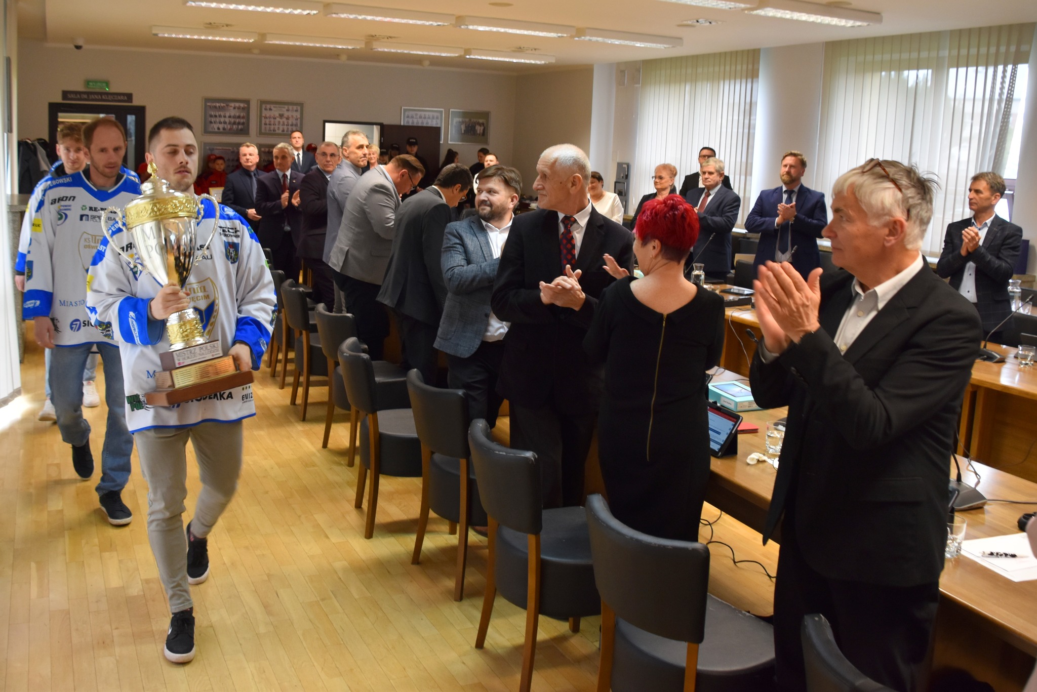 Podziękowania od radnych dla hokeistów i druhów z Malca