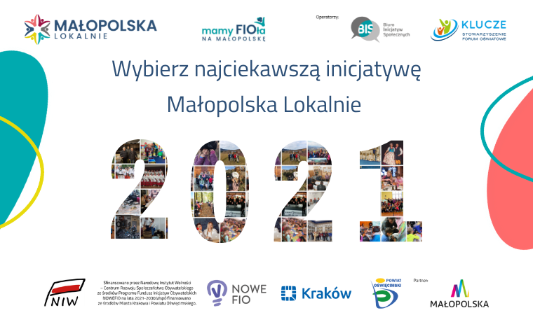 Plakat inicjatyw małopolska lokalnie 2021