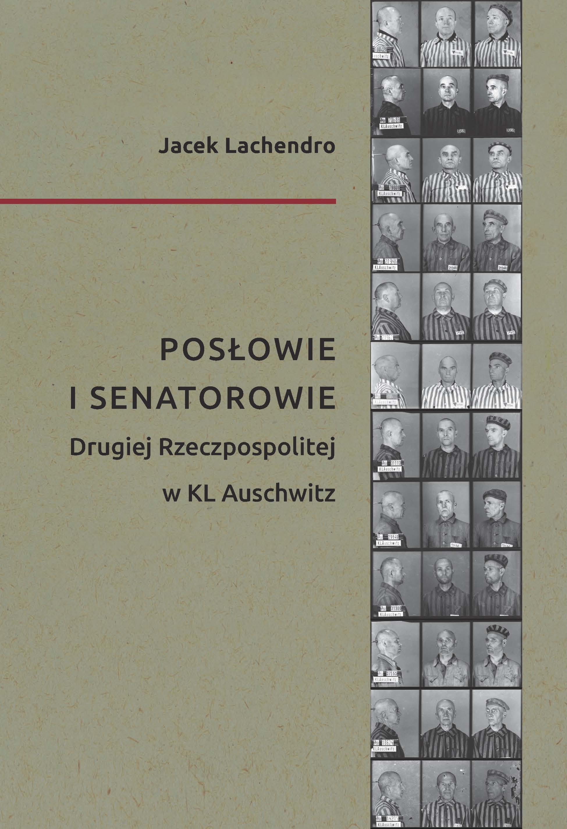 Okładka książki o polskich parlamentarzystach więzionych w Auschwitz