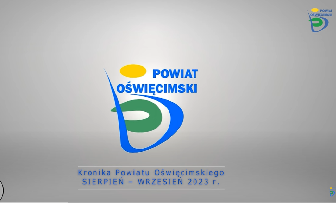 Grafika z napisem Kronika Powiatu Oświęcimskiego sierpień-wrzesień 2023