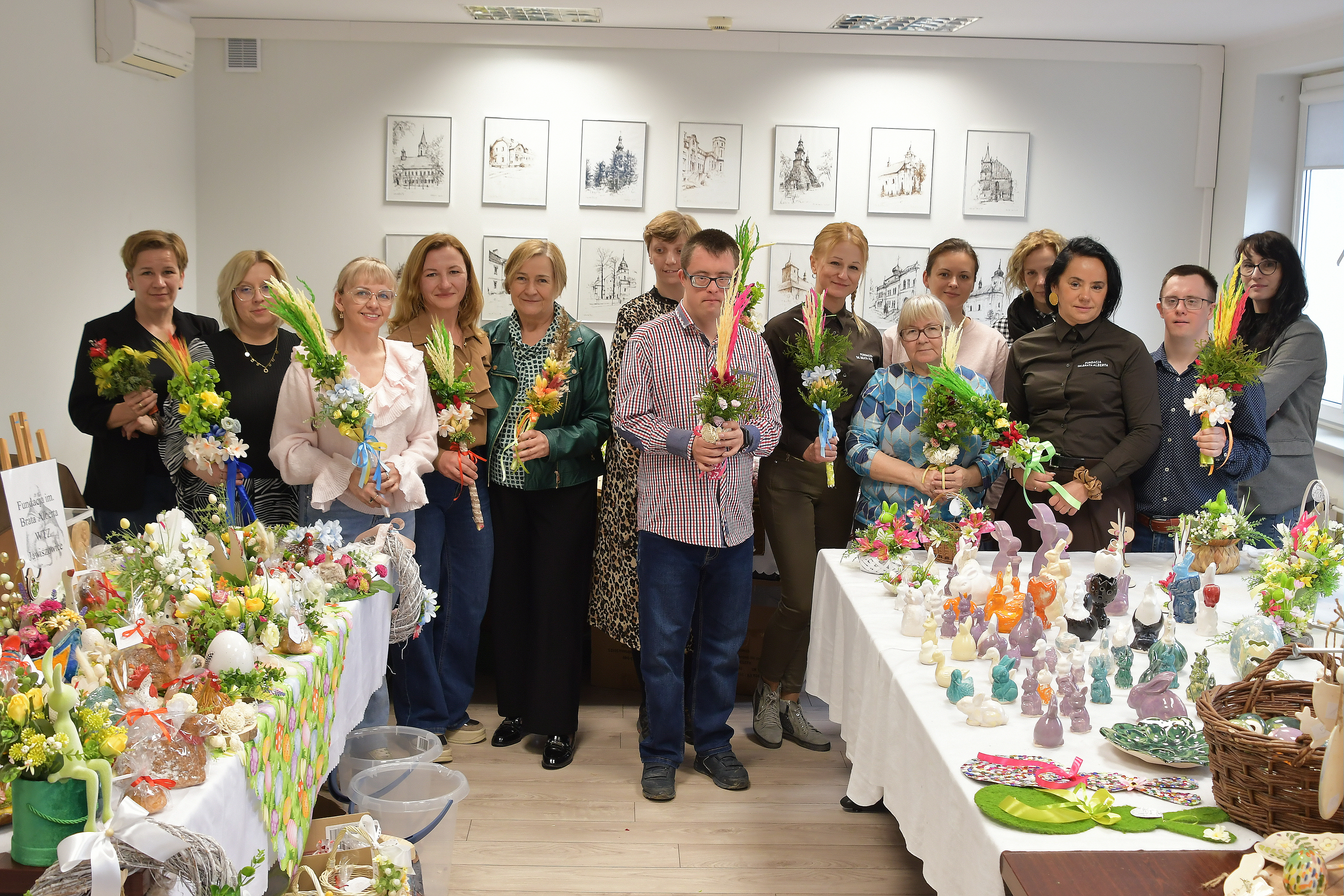 Grafika ze zdjęciem rodziny na rowerach