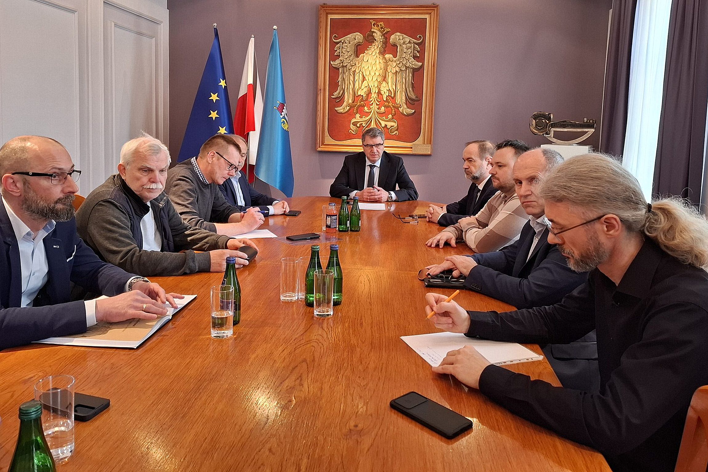 Spotkanie w magistracie w sprawie postępu prac przy budowie południowej obwodnicy Oświęcimia