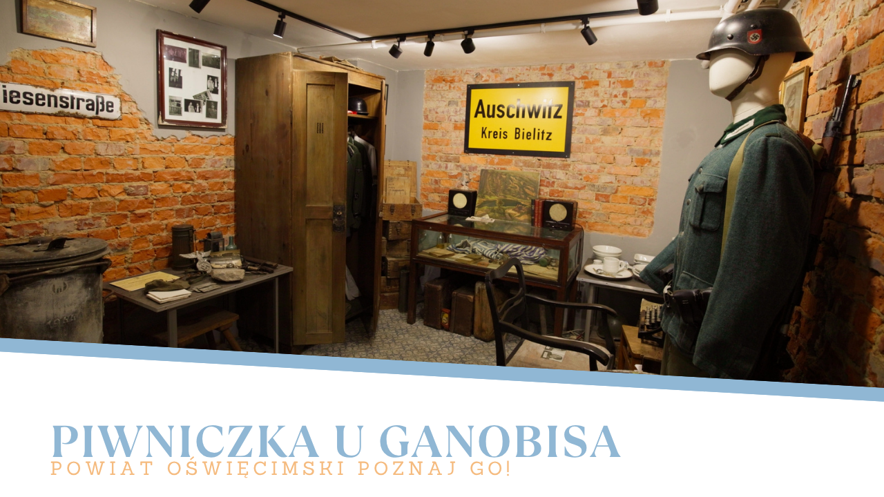Grafika prezentująca wnętrze Piwniczki u Ganobisa