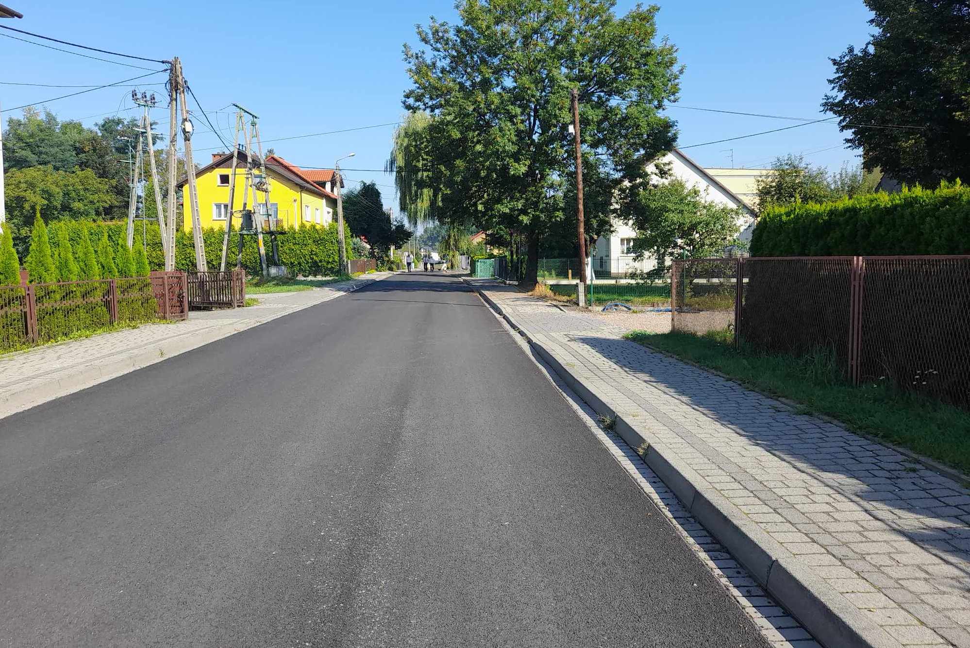 Fragment drogi powiatowej ulica Kongresowa w Zatorze