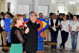 Powitanie uczestników i gości przez dyrektorkę DPS w Bobrku