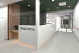 Wizualizacja wnętrza przyszłego centrum diagnostycznego szpitala w Oświęcimiu.