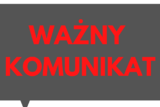 Napis Ważny Komunikat