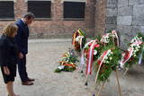 Uroczystości rocznicowe na terenie byłego KL Auschwitz.
