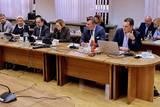 Obrady radnych rady powiatu w Oświęcimiu