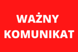 Napis Ważny Komunikat