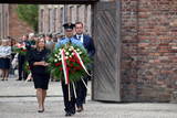 Uroczystości rocznicowe na terenie byłego KL Auschwitz.