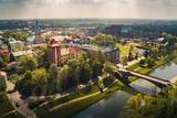 Widok na Stare Miasto w Oświęcimiu i Muzeum Zamek