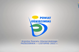 Plansza z napisem Kronika Powiatu Oświęcimskiego.