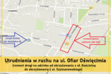 Mapka remontu drogi w Brzeszczach