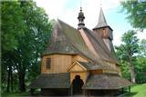 Drewniany kościół w Osieku.