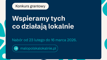 Obraz główny aktualności o tytule Lokalny Program Grantowy Powiatu Oświęcimskiego i Gminy Kęty 2026 