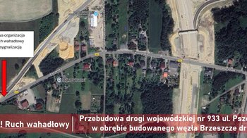 Obraz główny aktualności o tytule Utrudnienia drogowe w Gminie Brzeszcze 
