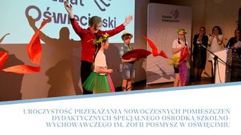 Obraz główny aktualności o tytule Wyjątkowe miejsce na mapie naszego powiatu. Relacja filmowa z uroczystości w SOSW 