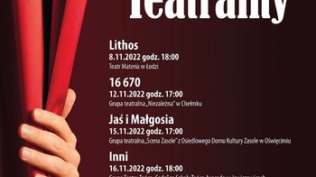 Obraz główny aktualności o tytule VIII Tygiel Teatralny w Oświęcimskim Centrum Kultury 