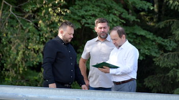 Obraz główny aktualności o tytule Zakończył się remont drogi powiatowej na terenie Polanki Wielkiej 