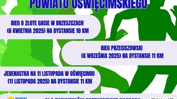 Obraz główny aktualności o tytule Biegowe Grand Prix Powiatu Oświęcimskiego 
