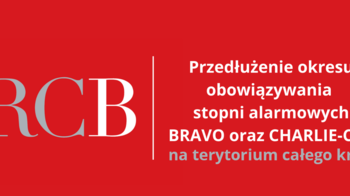 Obraz główny aktualności o tytule Wprowadzenie drugiego stopnia alarmowego CRP (stopień BRAVO-CRP) 