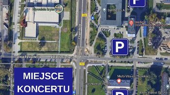 Obraz główny aktualności o tytule Dodatkowe parkingi dla uczestników muzycznego Powitania Lata 