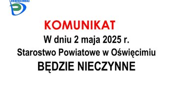 Obraz główny aktualności o tytule Urząd nieczynny 2 maja 