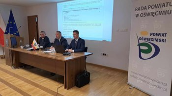 Obraz główny aktualności o tytule Styczniowa sesja Rady Powiatu w Oświęcimiu 