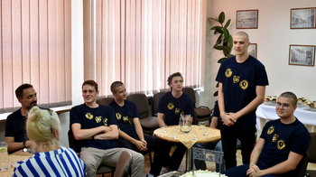 Obraz główny aktualności o tytule Gratulacje dla utalentowanych siatkarzy z Kęt (film) 