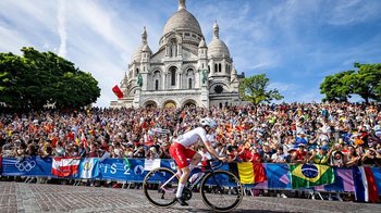 Obraz główny aktualności o tytule Marta Lach z Głębowic dziesiątą kolarką szosową Olimpiady w Paryżu 