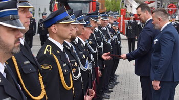 Obraz główny aktualności o tytule Niezmiennie na straży życia, zdrowia i dobytku mieszkańców naszego powiatu 