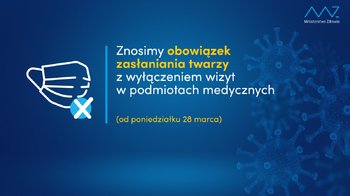 Obraz główny aktualności o tytule Od 28 marca już bez maseczek 