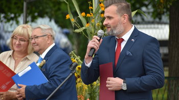 Obraz główny aktualności o tytule Święto plonów z udziałem włodarzy Powiatu Oświęcimskiego 