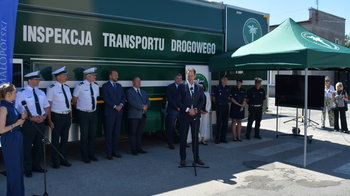 Obraz główny aktualności o tytule Inspekcja Transportu Drogowego zakotwiczyła w stolicy powiatu 