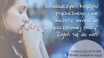 Obraz główny aktualności o tytule Powrót do zdrowia i do pracy po kryzysie psychicznym 