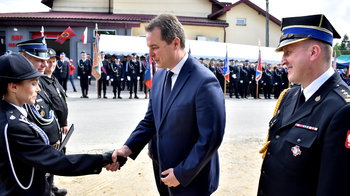 Obraz główny aktualności o tytule Strażackie jubileusze w Łękach i Głębowicach 