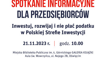 Obraz główny aktualności o tytule Spotkanie dla przedsiębiorców w oświęcimskiej książnicy 