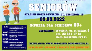 Obraz główny aktualności o tytule Zapraszamy seniorów z całego powiatu do sportowej rywalizacji (i dobrej zabawy) 