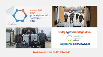 Obraz główny aktualności o tytule Spółdzielnia Socjalna Albert z Chełmka w finale konkursu Małopolski Lider Przedsiębiorczości Społecznej 