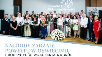 Obraz główny aktualności o tytule Święto ludzi z pasją. Gala Nagród Zarządu Powiatu w Oświęcimiu 
