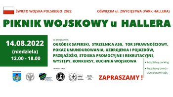 Obraz główny aktualności o tytule Piknik Wojskowy u Hallera. Czeka 1200 porcji grochówki 