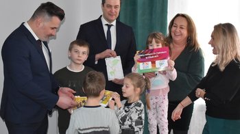 Obraz główny aktualności o tytule Spotkania noworoczne z udziałem włodarzy Powiatu Oświęcimskiego 