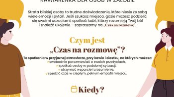 Obraz główny aktualności o tytule Czas na rozmowę. Kawiarenka dla osób w żałobie 
