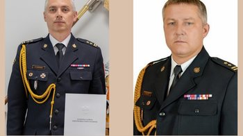 Obraz główny aktualności o tytule Zmiany i awanse w Komendzie Powiatowej PSP w Oświęcimiu 