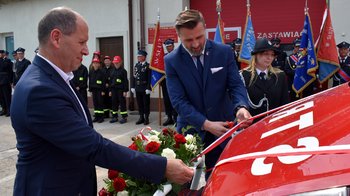 Obraz główny aktualności o tytule Świętowali jubileusz 65-lecia powstania OSP Dwory Drugie 