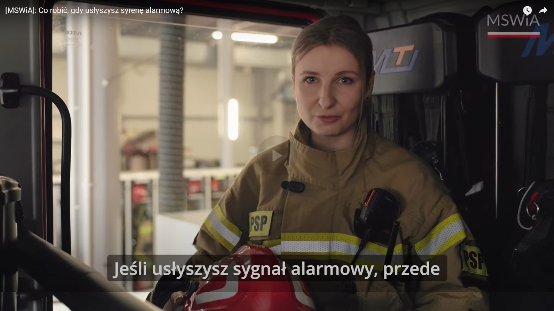 Co zrobić gdy usłyszymy syren alarmową - film