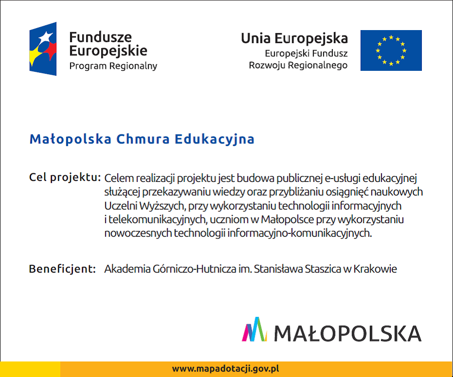 plakat Małopolska Chmura Edukacyjna 